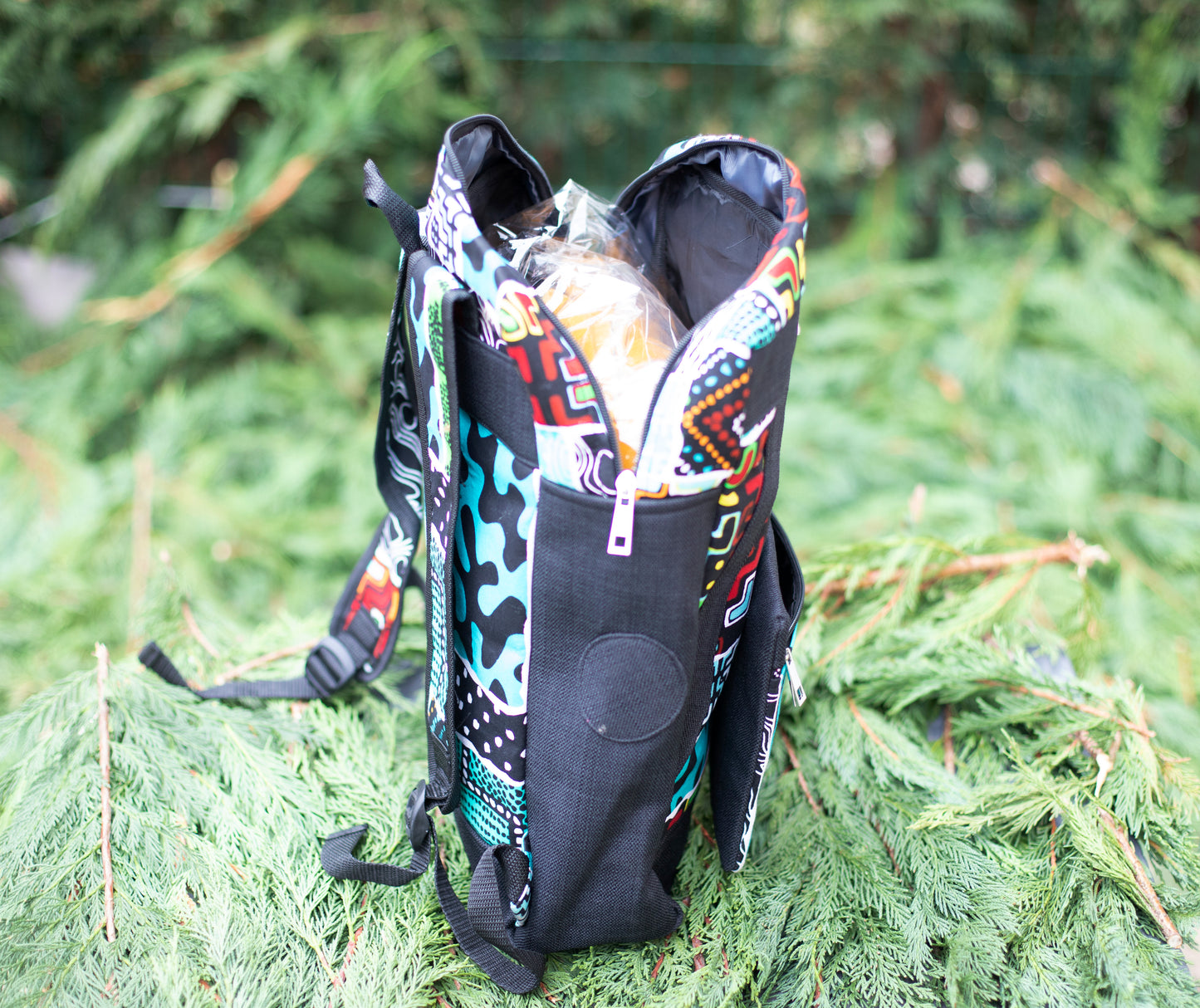 Sac à dos "pagne multicouleur"