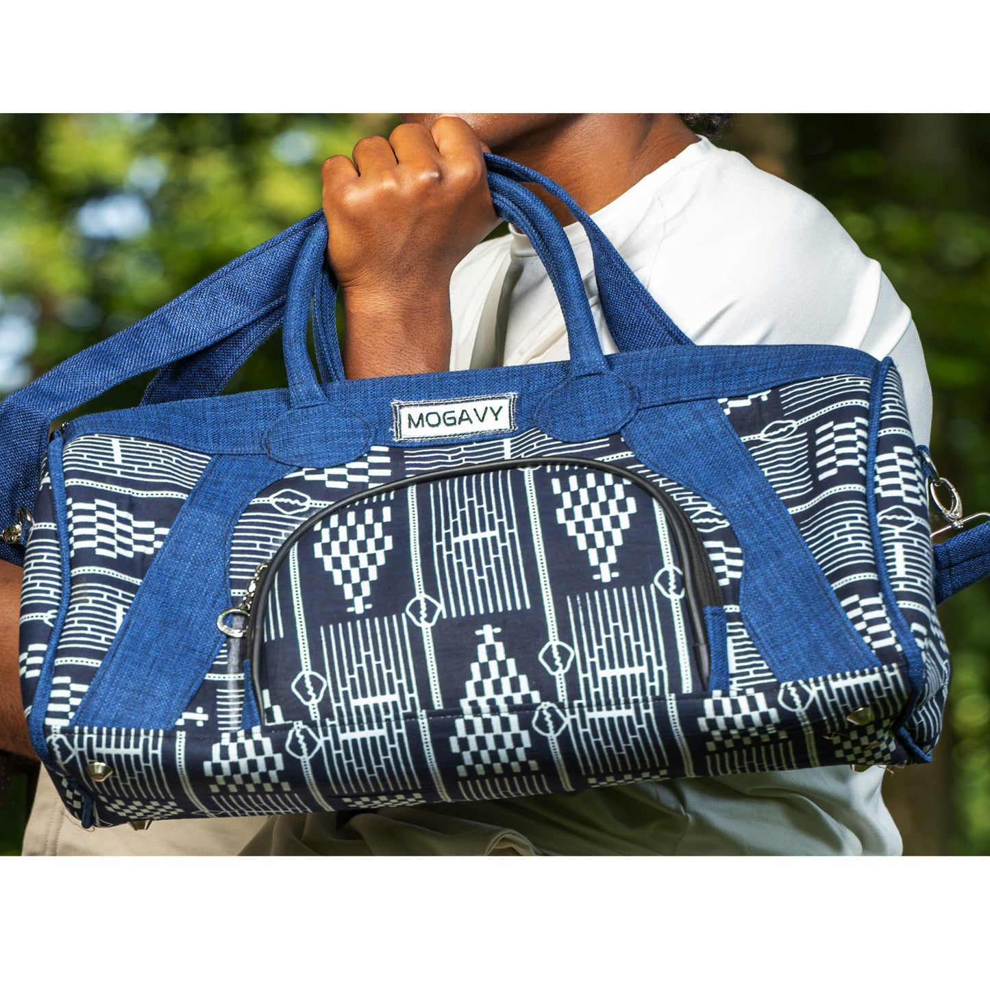 Sac de voyage/sport en tissu wax premium – Mogavy.Sewing