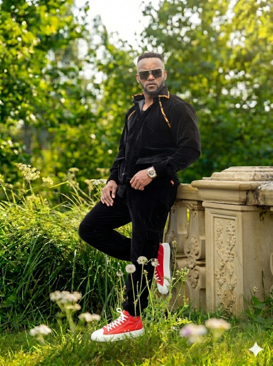 ENSEMBLE EN DAIM NOIR