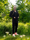 ENSEMBLE EN DAIM NOIR