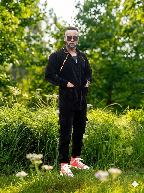 ENSEMBLE EN DAIM NOIR
