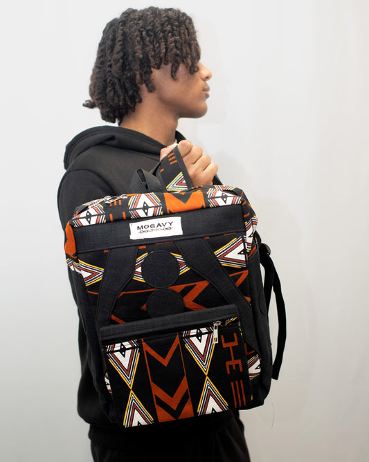 Sac à dos artisanal - Motifs traditionnels.