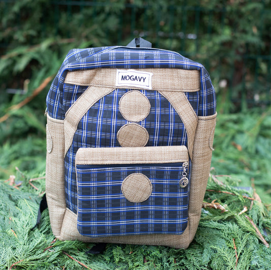 Sac à dos "carreaux paille"