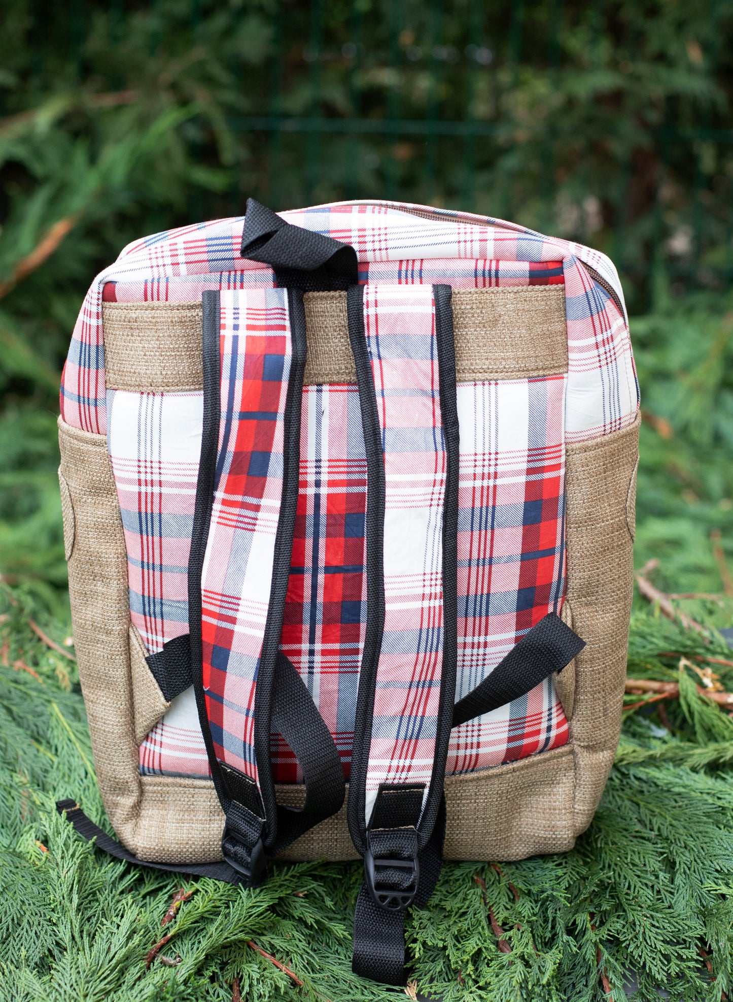 Sac à dos "rouge paille"