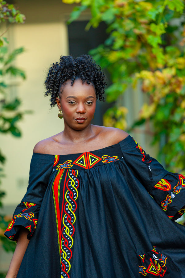 Robe longue artisanale Kaba Ngondo