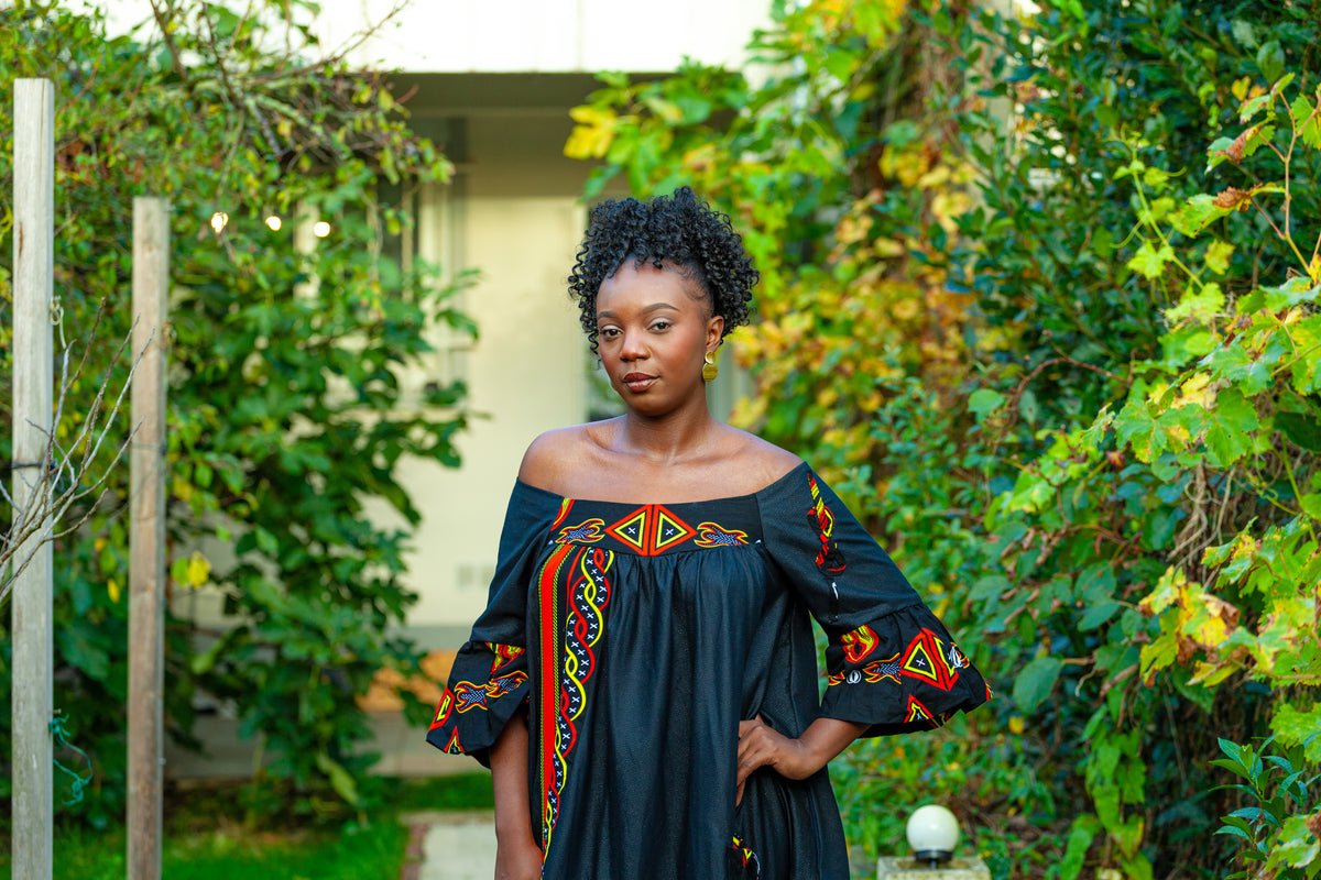 Robe longue artisanale Kaba Ngondo