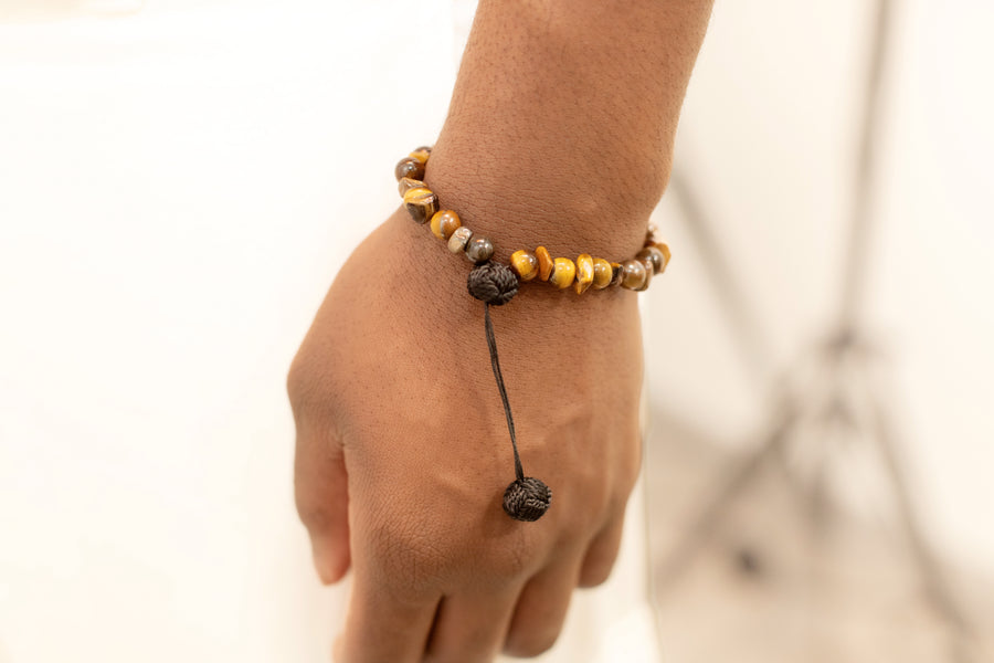 Bracelet en Œil de Tigre – Mogavy.sewing