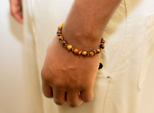 Bracelet en Œil de Tigre – Mogavy.sewing