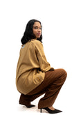 Ensemble Haut et Pantalon – Mariage de Cachemire & Crêpe, confection artisanale
