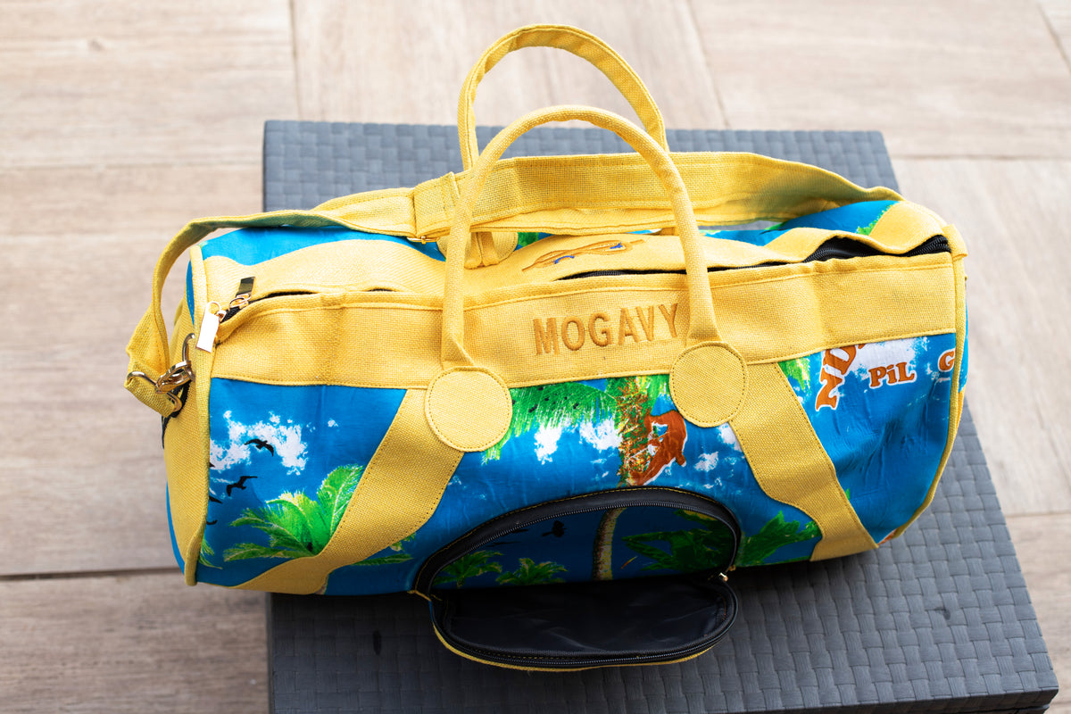 Sac de voyage & sport artisanal – Collection évasion tropicale