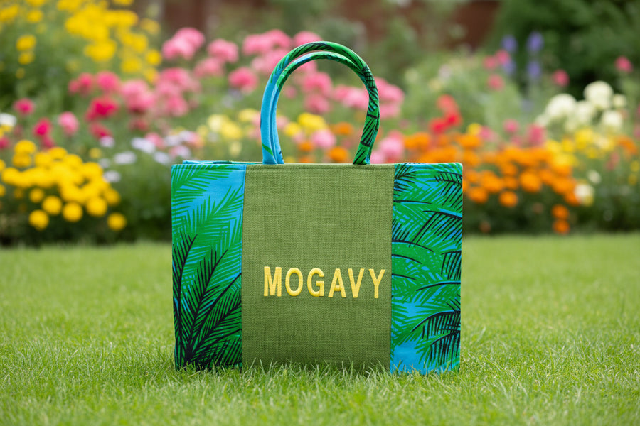 Sac cabas engagé, évasion tropicale