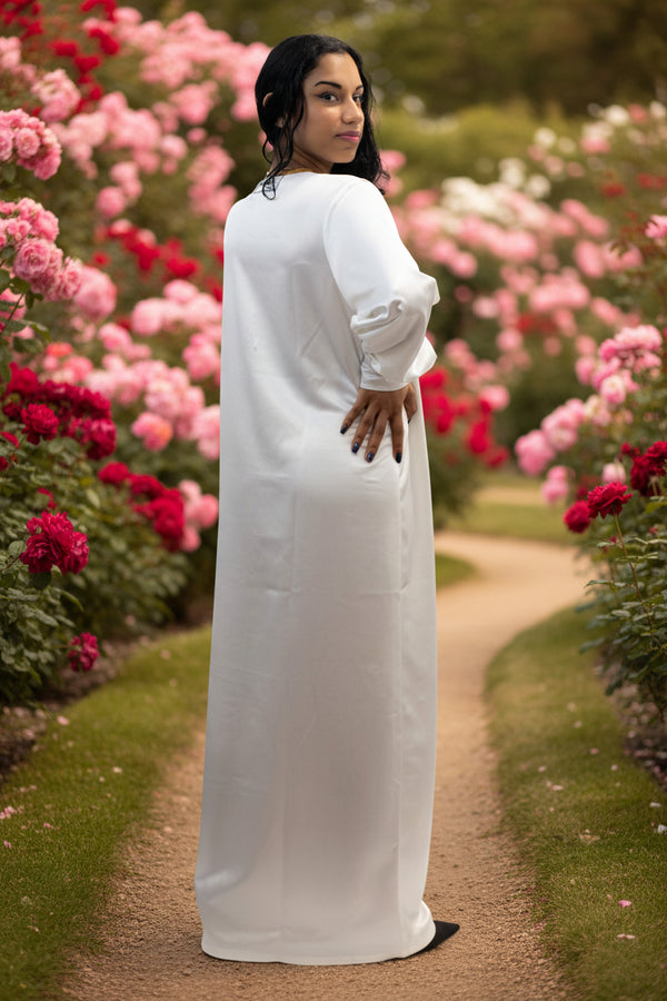 Robe en satin de soie- Élégance et Confort Absolu