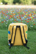 Sac à dos artisanal , édition limitée en tissu imprimé nature & évasion