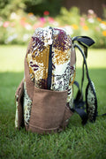 Sac à dos artisanal en wax et toile de jute – Mogavy.Sewing
