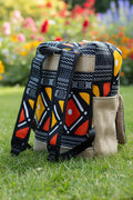 Sac à dos artisanal en Bogolan et toile de jute: L'Équilibre naturel