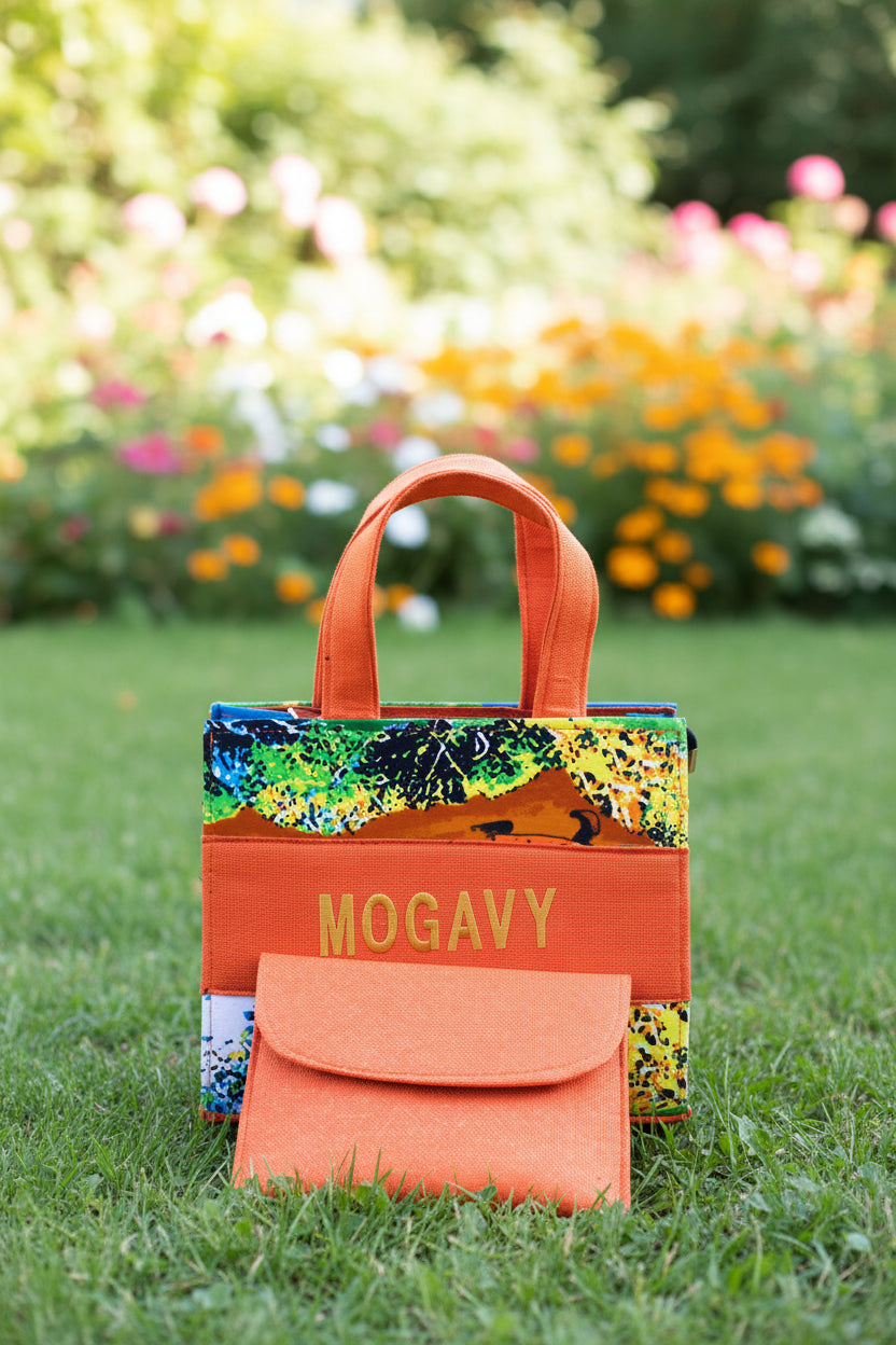 Sac cabas "L'Échappée exotique". Collection MOGAVY.Sewing