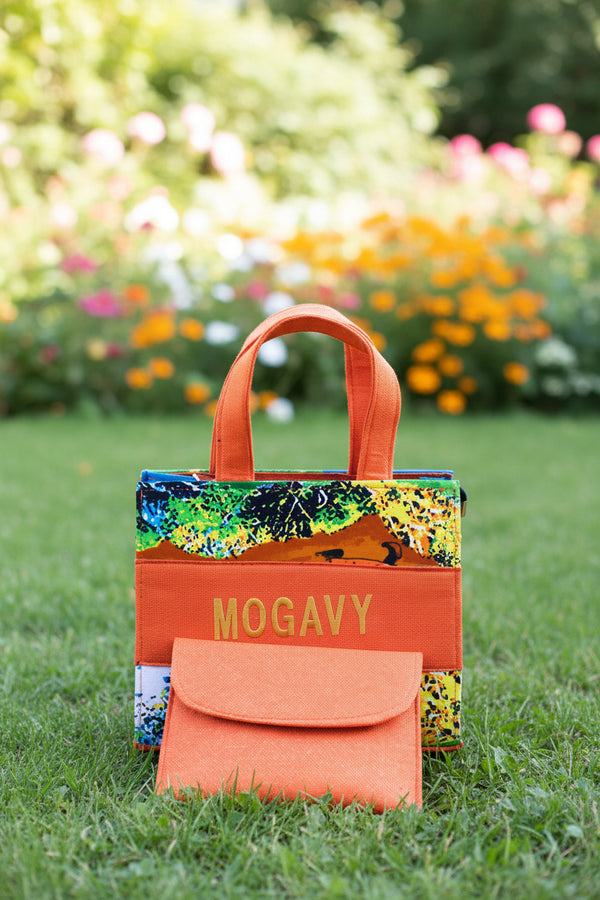 Sac cabas "L'Échappée exotique". Collection MOGAVY.Sewing
