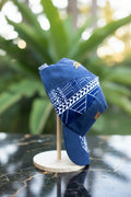 Casquette bi-matières & imprimé ethnique tropical