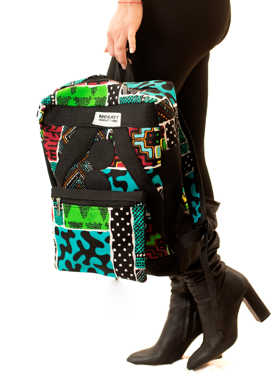 Sac à Dos Unisexe "African style" - Confection Artisanale.